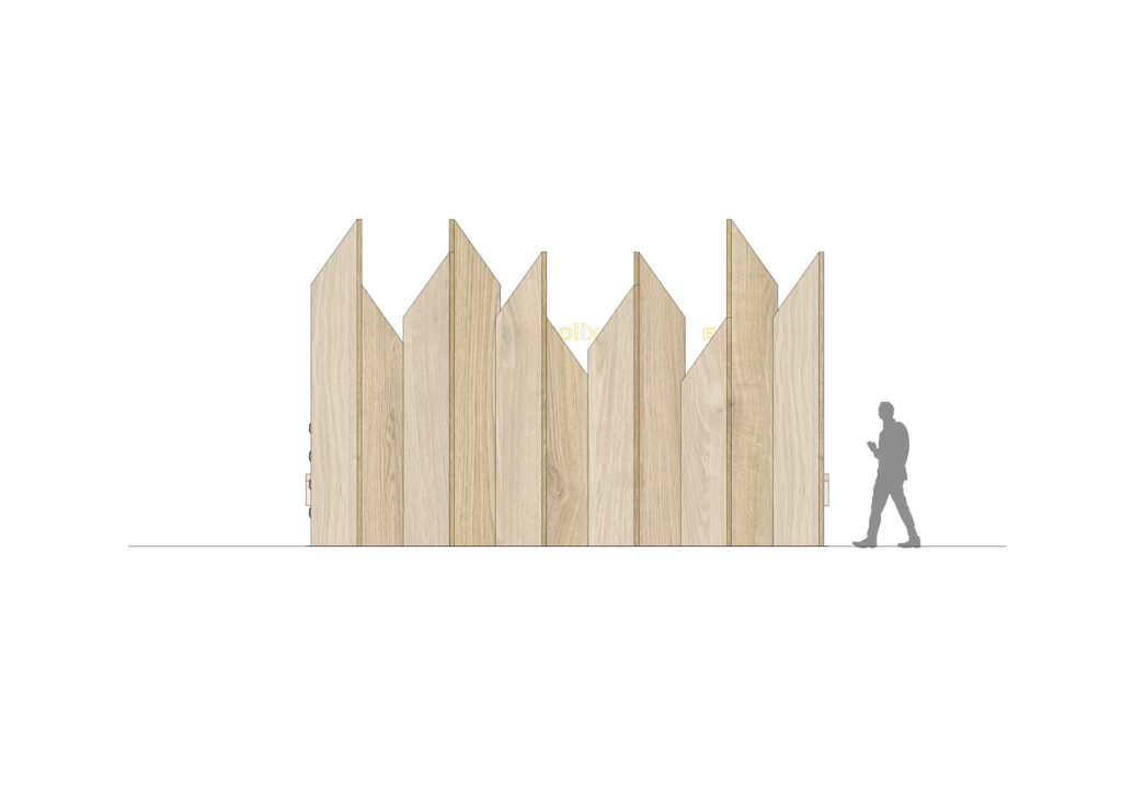 Alzado posterior Artesa 4.0. ©Molarquitectura